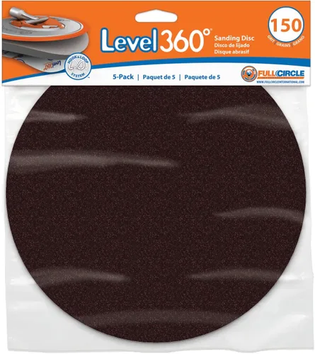 Vista 2 de Inc. SD150-5 8-3/4- Level360 Disco de lijado de grano 150 para uso con herramienta de lijado Radius360 o herramientas de lijado eléctrico