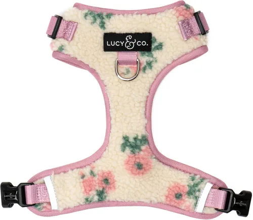 Vista 24 de Lucy & Co. Appley Ever After - Arnés de pana para perro, sin tirones, talla Appley Ever After Corduroy