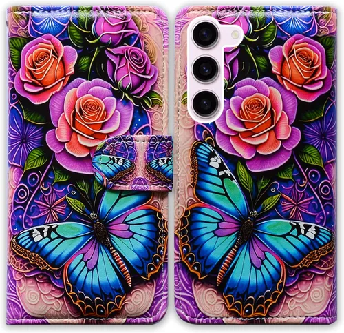 Vista 31 de Bcov Funda para Galaxy S23 Fe, funda de piel con tapa y función atril para Samsung Galaxy S23 FE