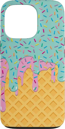 Vista 10 de Ice Cream Cone with Sprinkles Case for iPhone 17
