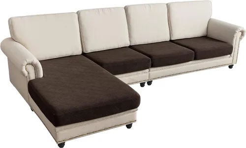 Vista 34 de Funda de sofá seccional de 3 piezas para sofá seccional en forma de L, protector elástico de muebles para sofá seccional izquierdo o derecho