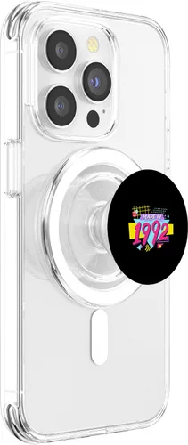 Vista 3 de Made in 1992 90s Nostalgia Retro Vintage 1990s 32nd Birthday PopSockets MagSafe PopGrip for iPhone