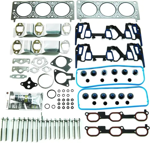 Vista 20 de MLS - Juego de juntas de cabeza con 10 tornillos de cabeza con sello de silicona compatible con Honda Civic LX DX 2001-2005