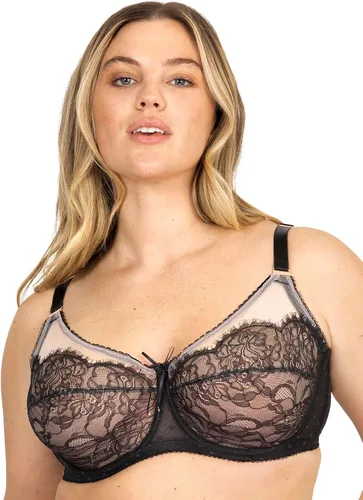 Vista 2 de Smart & Sexy Sujetador de cobertura completa de encaje y malla para mujer