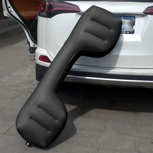 Vista 4 de Relleno de espacio para asiento trasero, accesorios inflables para colchón de automóvil, relleno inflable para espacios de asiento trasero del Azul
