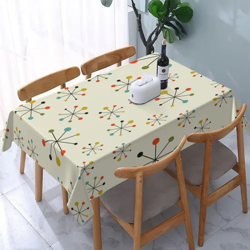 Vista 28 de Mantel decorativo con patrón azteca, estilo nativo étnico, bohemio, geométrico, verde, para cocina, banquete de fiesta y vacaciones, color negro