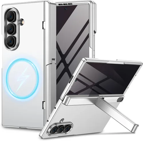 Vista 10 de Funda para Samsung Galaxy Z Fold 5 con protector de pantalla de privacidad, [compatible con Magsafe] [Soporte oculto] [protección de bisagra]
