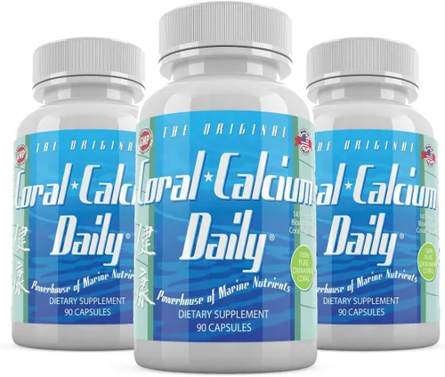 Vista 8 de Daily Health, Coral Calcium Pure Okinawa - Suplemento de grado marino con 72 oligominerales - 1475 mg, 90 cápsulas vegetales (suministro de 1 mes)