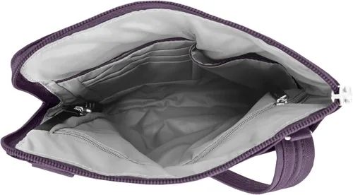 Vista 7 de Travelon - Bolso bandolera antirrobo clásico, doble cremallera, delgado
