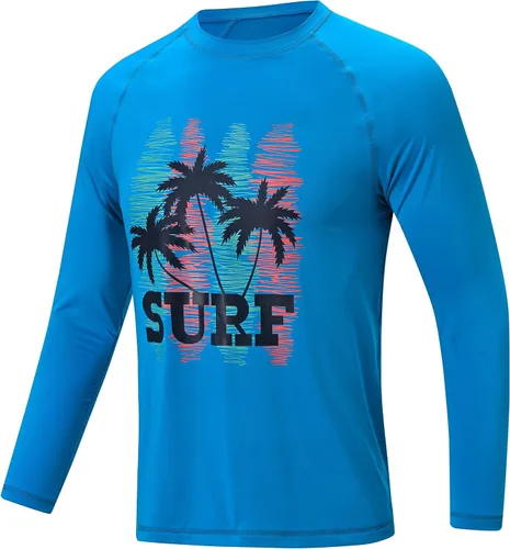 Vista 17 de Camisetas de natación de manga larga para hombres Rashguard UPF 50+ Camisa de protección solar UV Atlética Entrenamiento Correr Senderismo Camiseta