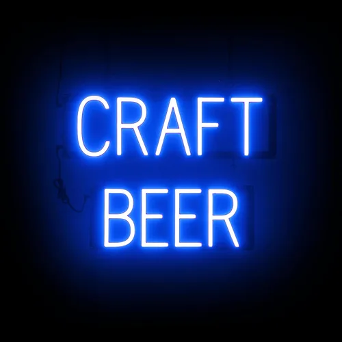 Vista 24 de SpellBrite Letrero de cerveza fría Letrero relacionado con la cerveza con aspecto de neón, fuente de luz LED verde 16.8 x 15.0 pulgadas