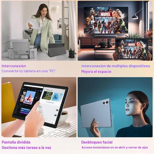Vista 7 de Tableta Android 2026 de 10 pulgadas, 22G RAM+128G ROM/expansión de 1 TB, batería de 8000 mAh, octa-Core, pantalla HD 1280 * 800 IPS, desbloqueo