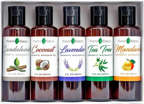 Vista 12 de Aceite de masaje de coco relajante, hecho con aceite de jojoba, aceite de almendras dulces, vitamina E y aceite de coco virgen extra, regalos