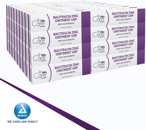 Vista 7 de Dynarex Bacitracin Zinc Ungüento USP - Crema de quemaduras y ungüento antibiótico para cortes menores, erupciones de pañales, cuidado de heridas