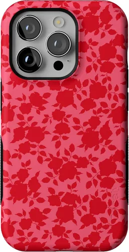 Vista 124 de Casely Funda para iPhone 14 Pro Viva La Vida Frida Kahlo Collage Floral Compatible con MagSafe Diseño protector audaz