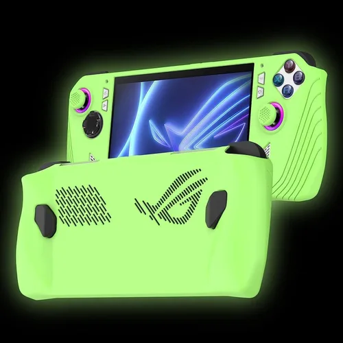 Vista 2 de BoxWave Funda compatible con ASUS ROG Ally Z1 - Carcasa Active Glow, flexible, diseño delgado, funda que brilla en la oscuridad