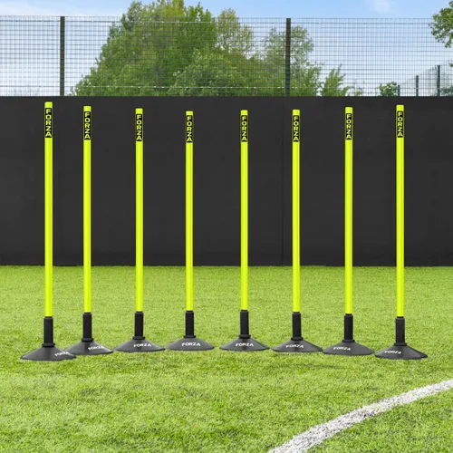 Vista 35 de FORZA Slalom - Bastones de agilidad Mejora la resistencia, la velocidad y el juego de pies Opciones de color, tamaño y base de goma disponibles