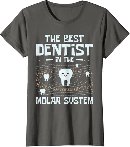 Vista 7 de El mejor dentista - Molar Teeth Dental Odontología DDS Camiseta Negro