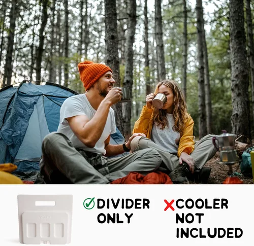 Vista 5 de Above Sea Level Divisor de paquete de hielo compatible con enfriadores YETI – Elige tu tamaño (Tundra Haul, 35/45, 65, Roadie 32, 48/60) – Inserto