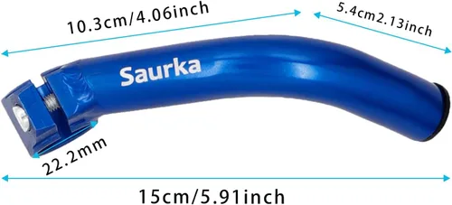 Vista 3 de Thinvik Acoples de Manillar para Bicicleta de Aluminio MTB, Extensión de Manillar para Bicicleta, Negro