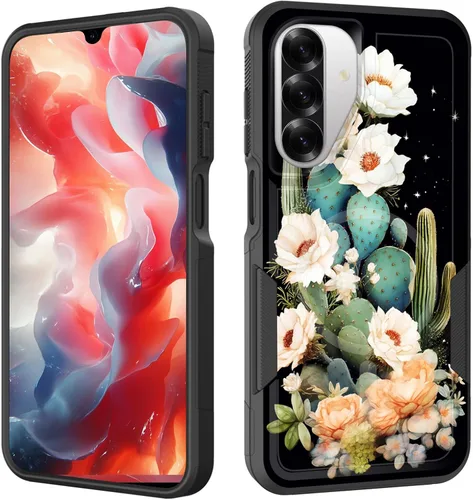 Vista 105 de Funda magnética para Galaxy A16 5G, [compatible con MagSafe] [protección contra caídas de grado militar] Funda resistente a prueba de golpes