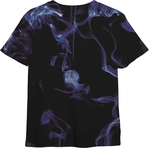 Vista 2 de Anime Mens Tshirt Kaisen Men and Women Japanese Cartoon 3D Printing Black Unisex Gojo Yuji Adult Teenagers Tee