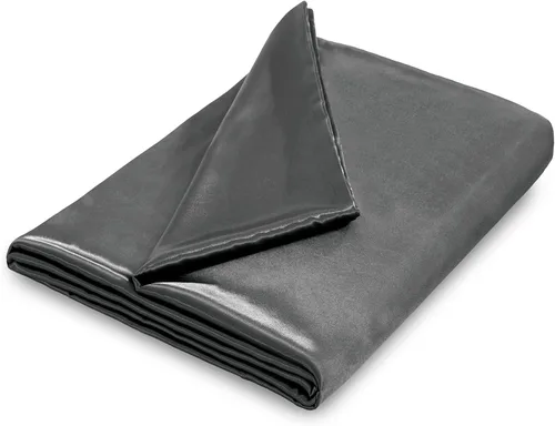 Vista 9 de NSGZ Funda de edredón de 48 x 72 pulgadas para manta con peso, funda de manta de satén con peso extraíble y sedosa con 8 lazos y cierre seguro