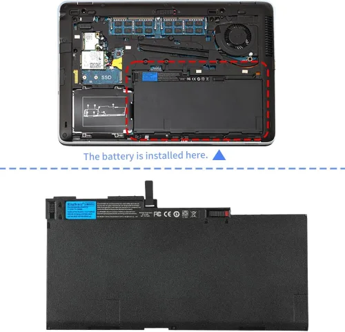 Vista 7 de CM03XL - Batería para HP EliteBook 840, 850, 740, 750, G1, G2