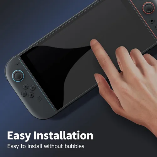 Vista 7 de Ambison Paquete de 2 protectores de pantalla de vidrio con acabado mate compatibles con Nintendo Switch 2 modelo 2025 de 7.9 pulgadas