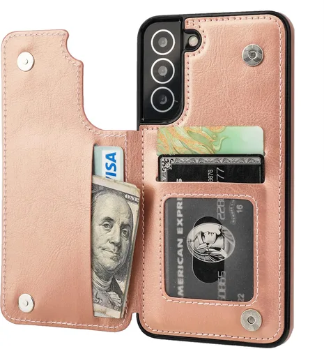 Vista 17 de ONETOP - Funda tipo cartera para Samsung Galaxy S22 con tarjetero, color negro Kickstand,ID/Cash Holder,Case Wallet with Card Slots,Double