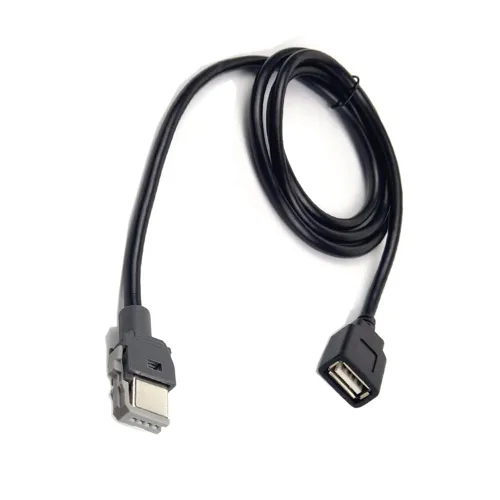 Vista 4 de Adaptador hembra para coche, 4 pines, hembra a USB, unidad central, adaptador de interfaz USB compatible con Kia Elantra Hyundai Tucson