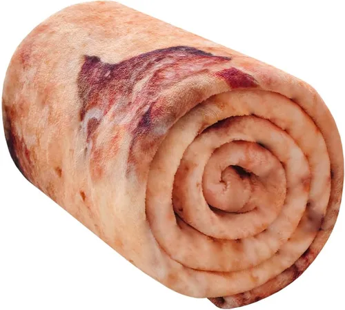 Vista 7 de Vessia Manta gigante de galletas, manta de comida divertida realista para adultos y niños, manta de galletas de chocolate suave de 300 GSM