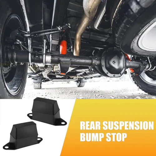 Vista 4 de Unifizz 2 unids 3 '' suspensión trasera bump stop Leaf Spring Jounce reemplazar 52004297 para Je-e-p XJ Cherokee 1987-2001 para J-ee-p M-J Comanche