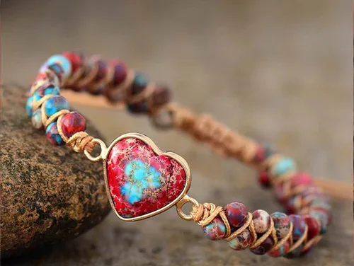 Vista 5 de ZOSOJONA Women Handmade Boho Wrap Bracelets Natural Stone Variety Beads Strand Bracelet
