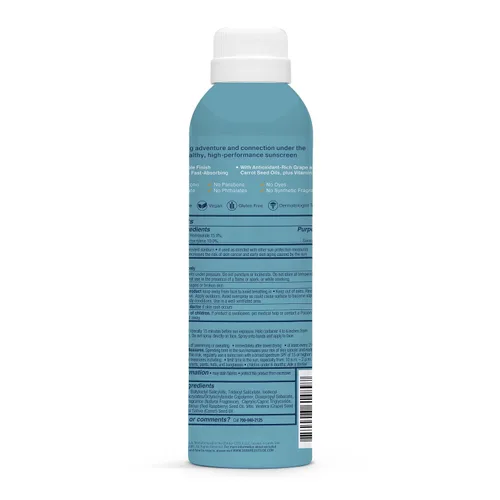 Vista 5 de Bare Republic Clearscreen - Protector solar SPF 100 en aerosol, resistente al agua con un acabado invisible, 6 onzas líquidas