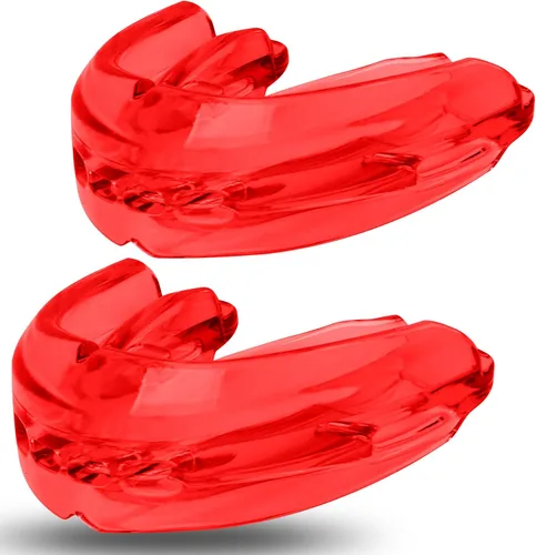 Vista 10 de 2 protectores bucales deportivos para adultos jóvenes, protectores bucales para aparatos ortopédicos, protectores bucales de lucha libre