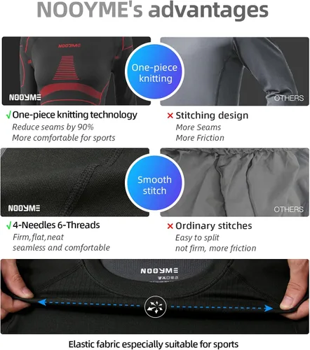 Vista 4 de Ropa interior térmica para mujeres Long Johns para mujeres, capa base para mujeres, en climas fríos