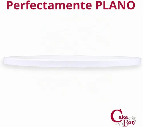Vista 6 de Cakebon Tableros para tartas de plástico, tambores blancos de 8 pulgadas, paquete de 1 unidad, redondo profesional para tartas
