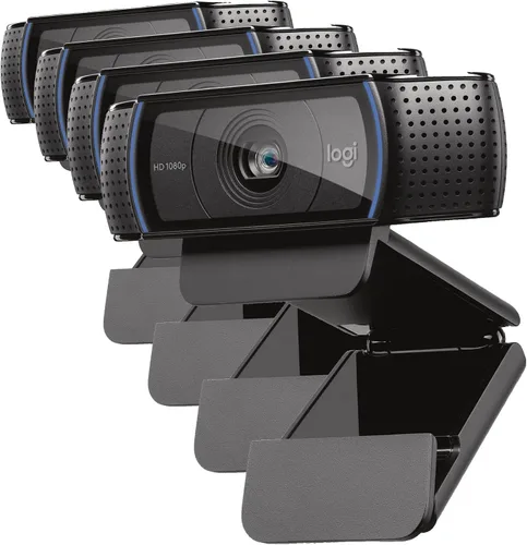Vista 9 de Logitech Cámara web C920x HD Pro para PC, video Full HD de 1080p/30fps, audio claro, corrección de luz, funciona con Microsoft Teams, Google Meet