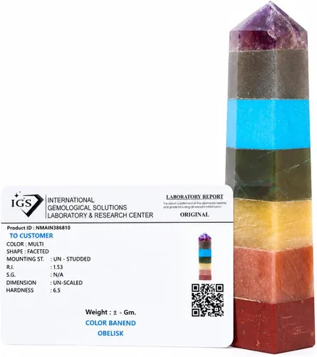 Vista 2 de Jet A++ Chakra Torre Bonded Tower Obelisco Jumbo Wand Energizada Cargada Limpiada Programada Pure Genuine Stick Free Booklet Jet International
