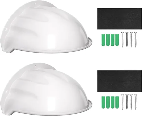 Vista 2 de Cubierta universal para cámara de seguridad, protección contra el sol y la lluvia, techo protector resistente a la intemperie para cámaras domo/bala
