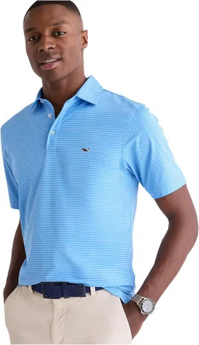 Vista 35 de Vineyard Vines Polo Bradley Stripe Sankaty para hombre Ocean Breeze Tejeda
