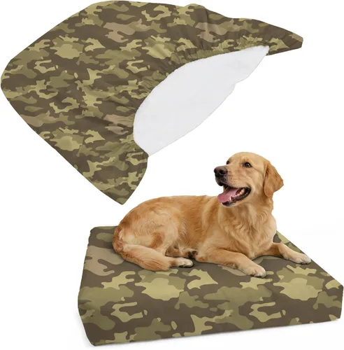 Vista 17 de DUKE&LEFTY Furever - Funda para cama para perros, suave y elástica, universal, fácil de quitar (sin cremallera), color negro, pequeño
