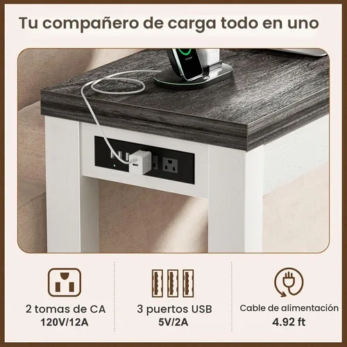 Vista 4 de Cyclysio Mesas de consola de 160 cm para entrada, mesas de consola largas para sala de estar, mesa detrás del sofá, mesa de entrada de granja