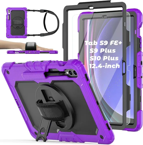 Vista 18 de Funda para Samsung Galaxy Tab S8/S7 de 11 pulgadas 5G Funda para Tableta 2022/2020, [con Protector de Pantalla de Vidrio Templado], Soporte