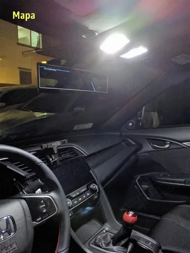 Vista 3 de Kit de 8 luces LED CRV para interiores Honda CR-V 2007 2008 2009 2010 2011 2012 blanco 6000K paquete de iluminación LED interior + luces