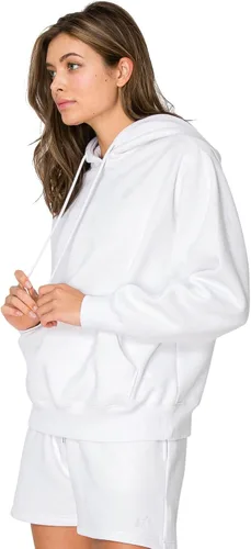 Vista 46 de Cali1850 Cloud Nine - Sudadera con capucha de forro polar para mujer, ajuste relajado, capucha de doble capa, puños y dobladillo acanalados