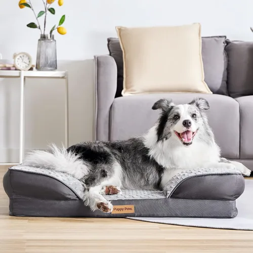 Vista 8 de Cama refrescante lavable para mascotas para perros y gatos pequeños, medianos y pequeños, cama para mascotas de espuma viscoelástica certificada