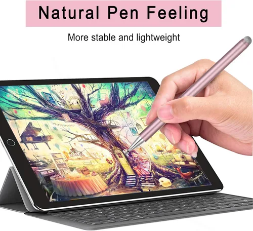 Vista 6 de Lápiz óptico para pantalla táctil, punta ultrafina de 0.059 in para iPad Pro, Air, tapa magnética, batería de 12 horas, sin Bluetooth, compatible