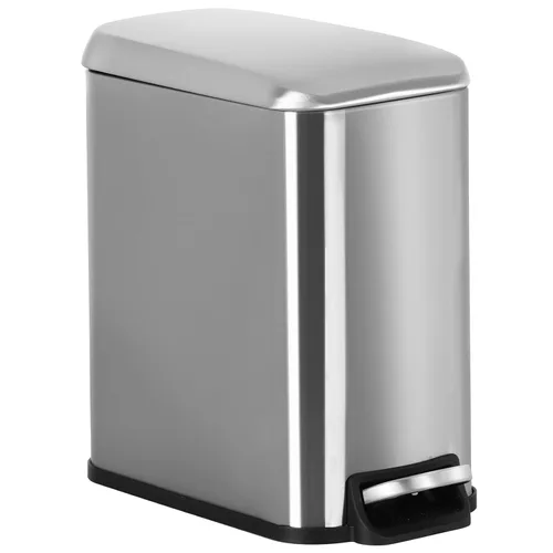 Vista 17 de Cubo de Basura con Pedal de Acero Inoxidable de 13 Galones Cubo de Basura de Metal con Tapa Cubos de Basura Grandes para Cocina, Baño, Baño, Oficina